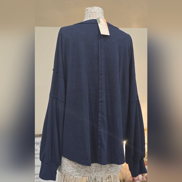 BTFBM Navy Blue Oversized Crew Neck Sweatshirt Sz XL - Picture 5 of 14